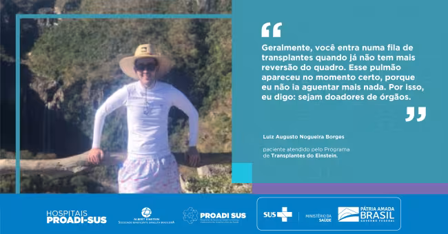 Jovem passa por transplante de pulmão e faz apelo: “se declarem doadores de órgãos”